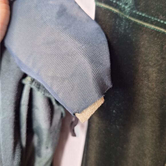 VTG 90s Rabbit Rabbit Burnout Velvet Dress Jacket Set 8 Maxi Whimsygoth Cottage - Picture 12 of 15